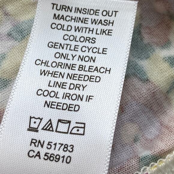 2/$30 24/7 Maurices Floral Tank Top Women 3X Purple Green‎ Cottagecore Stretch - Picture 8 of 8